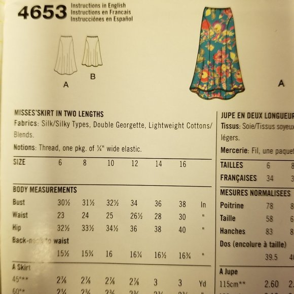 ✅4653 Simplicity Womens Sewing Pattern Tops Size A - Picture 6 of 6
